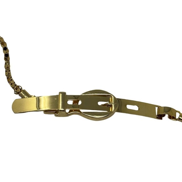 Vintage Gold Skinny Chain Belt Minimalist 70s 80s Disco Era S/M womens belt main image 6